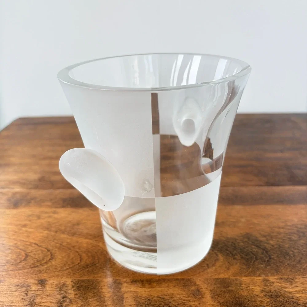 Nautica‎ Glassware Frost Block Clear Small Ice Bucket